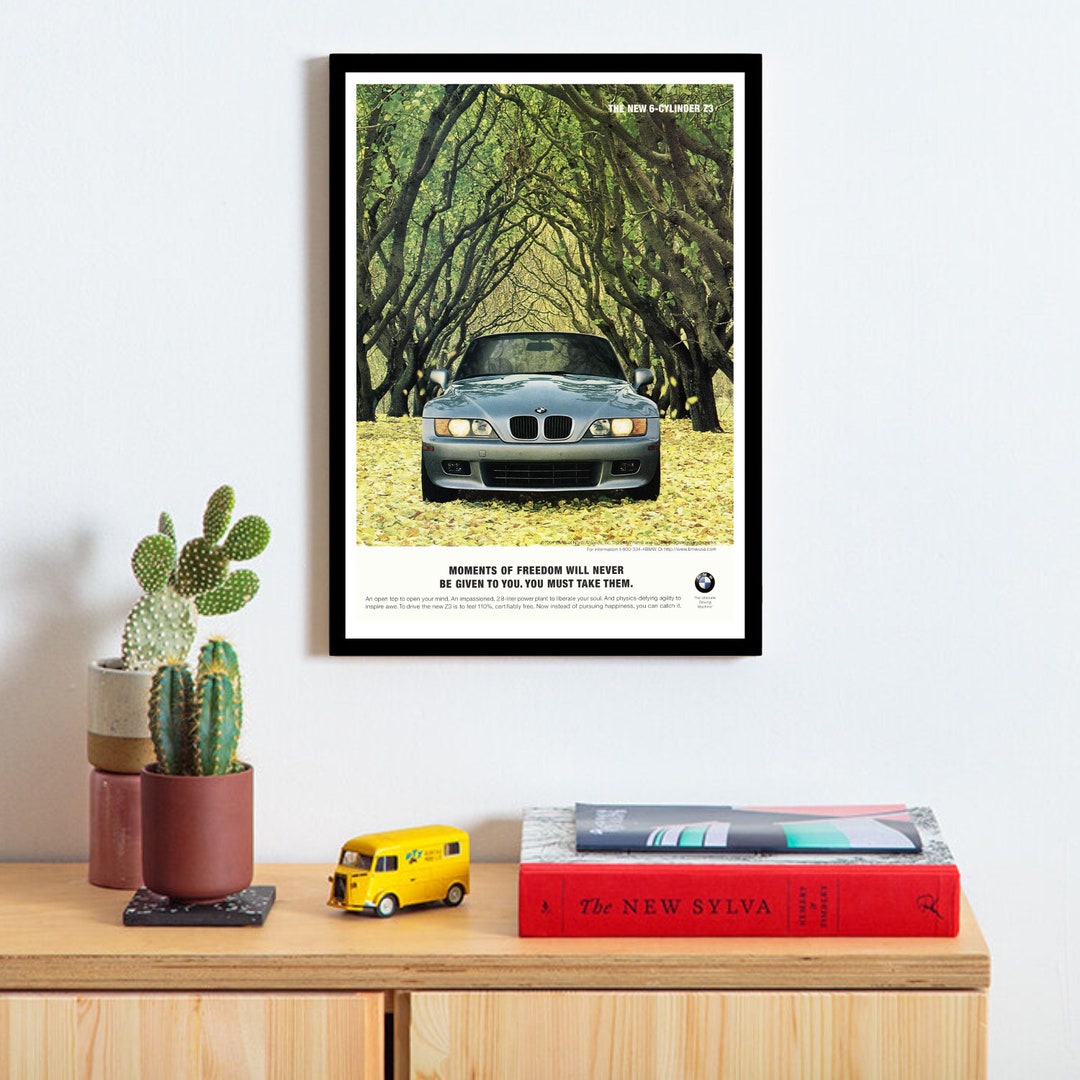 BMW Z3 Vintage Advertisement Poster - Etsy
