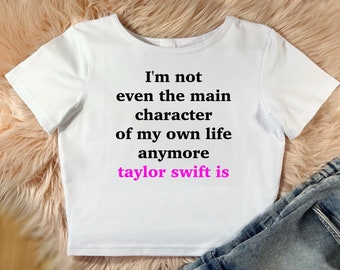 Crop top swiftie, Taylor inspired, good quality, fan merch, baby tee, the eras tour inspired, taylor baby tee, trendy top, gift for women