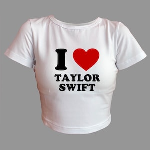 T-shirt Taylor inspired, the eras tour inspired, swiftie, good quality, fan merch, baby tee, taylor baby tee, trendy top, i love taylor zdjęcie 1