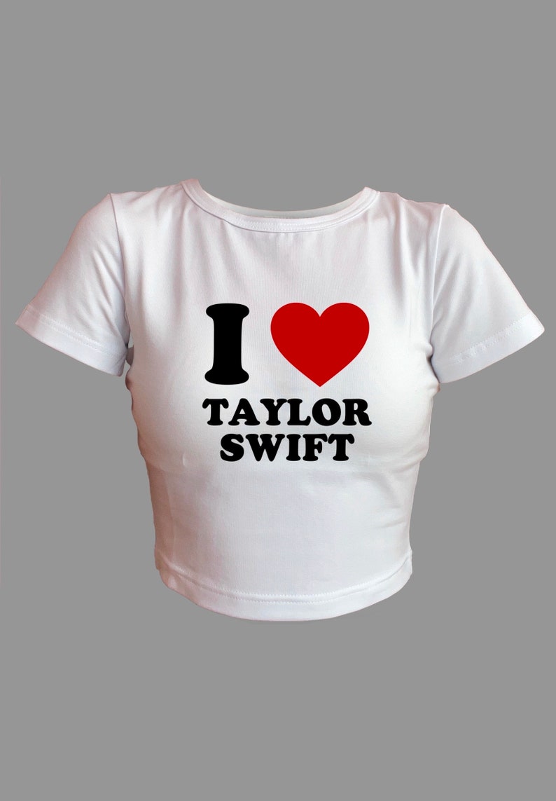 T-shirt Taylor inspired, the eras tour inspired, swiftie, good quality, fan merch, baby tee, taylor baby tee, trendy top, i love taylor zdjęcie 1