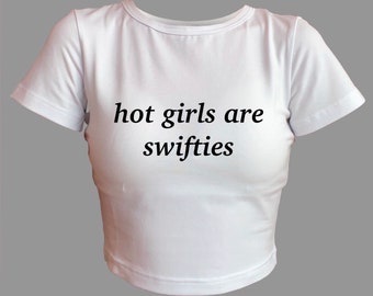 Crop top swiftie, Taylor inspired, good quality, fan merch, baby tee, the eras tour inspired, taylor baby tee, trendy top