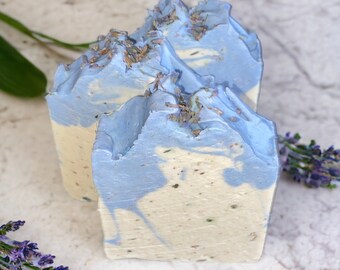 Natural soap "Lavender Haze" soap handmade with pure essential oil, solid shower gel, shower soap