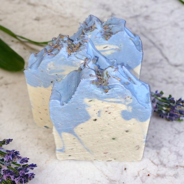 Natural soap "Lavender Haze" soap handmade with pure essential oil