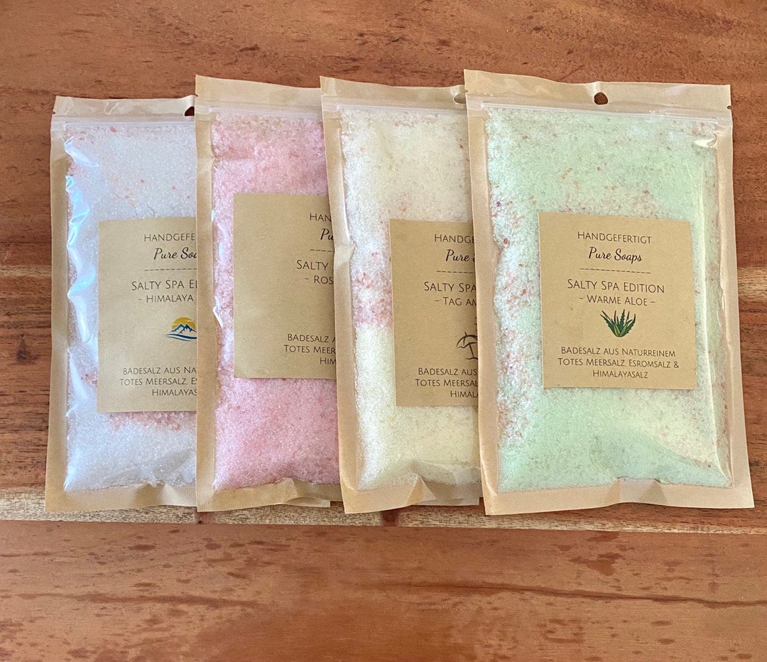 Scented Bath Salts spa Edition 4 X 300g in Total Etsy