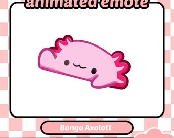 ANIMATED Bongo Axolotl Emote - Twitch Kick Youtube Discord Axelotl Twitch Emote Animated Twitch Emotes Bongo Cat Axolotl Emotes