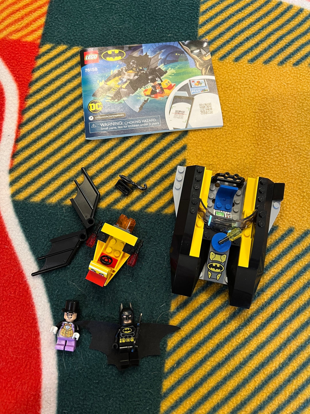 LEGO DC 76158 Batboat the Pursuit With Batman Penguin Loose Instructions 76158 Etsy