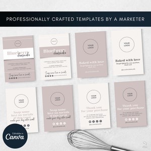 Baked Goods Label | Cookie Business Bakery Stickers Product Labels Canva Product Sticker Canva Templates Bakery Business Digital Download