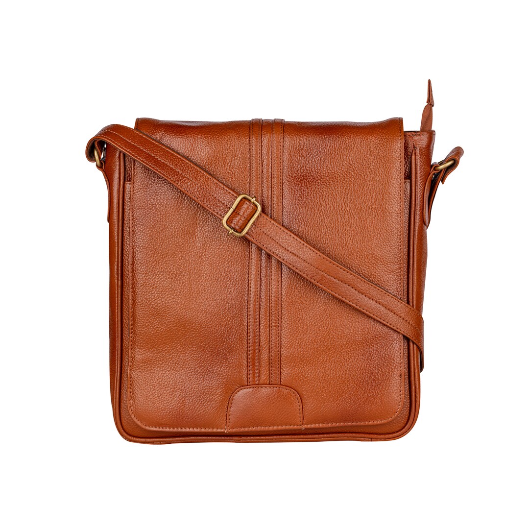 Crossbody Bag for Men, Side Bag for Men, Full Grain Leather Sling
