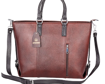 Tote Bag for Women, Office Tote Bag for working Women,  Leather Laptop size 14 inch & 15.6 inch bag for women, Office Bag for Women,