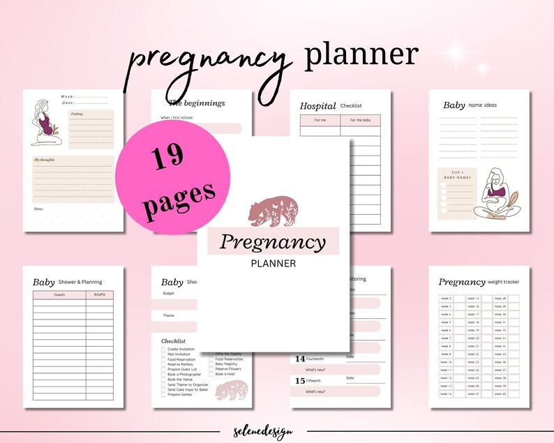 Pregnancy Planner Printable Pregnancy Journal Printable Pregnancy ...