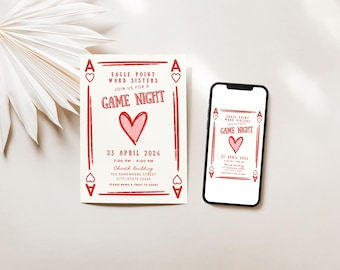 LDS Relief Society Casual Game Night Aktivität (digitaler Download)