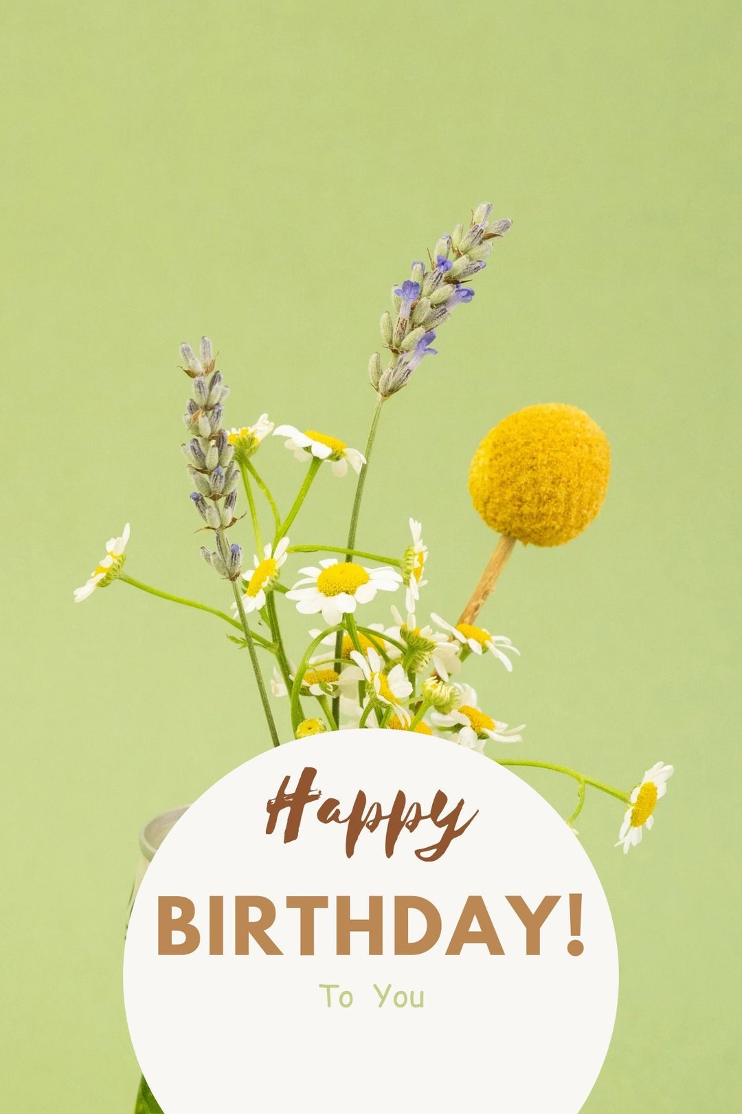 Digital Birthday Card Instant Download Printable Card Etsy