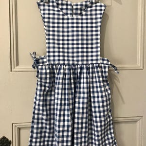 Girls Pinafore Dress Size 8 Blue Gingham Handmade Pinafore 100% Cotton Dress for Girls Birthday Gift - Etsy Girls Pinafore Dress Size 8 Blue Gingham Handmade Pinafore 100% Cotton Dress for Girls Birthday Gift - Etsy