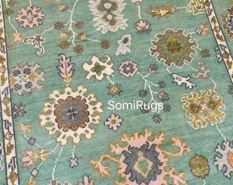 9x12 Accent Modern Turkish Oushak Rug High Quality Rug For Home Living Room Area Rug Bedroom Rug 5x8, 8x10, 9x12, 10x14, All Room Rug