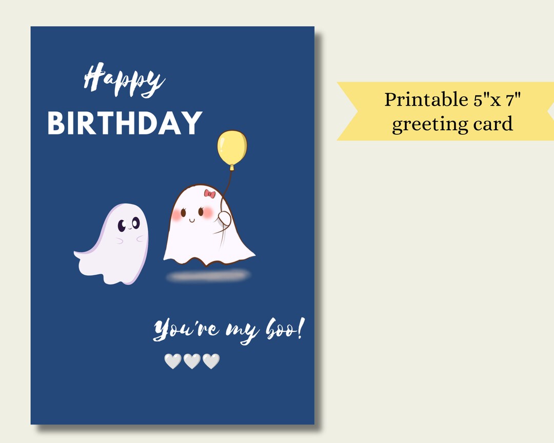 Printable cute birthday card etsy