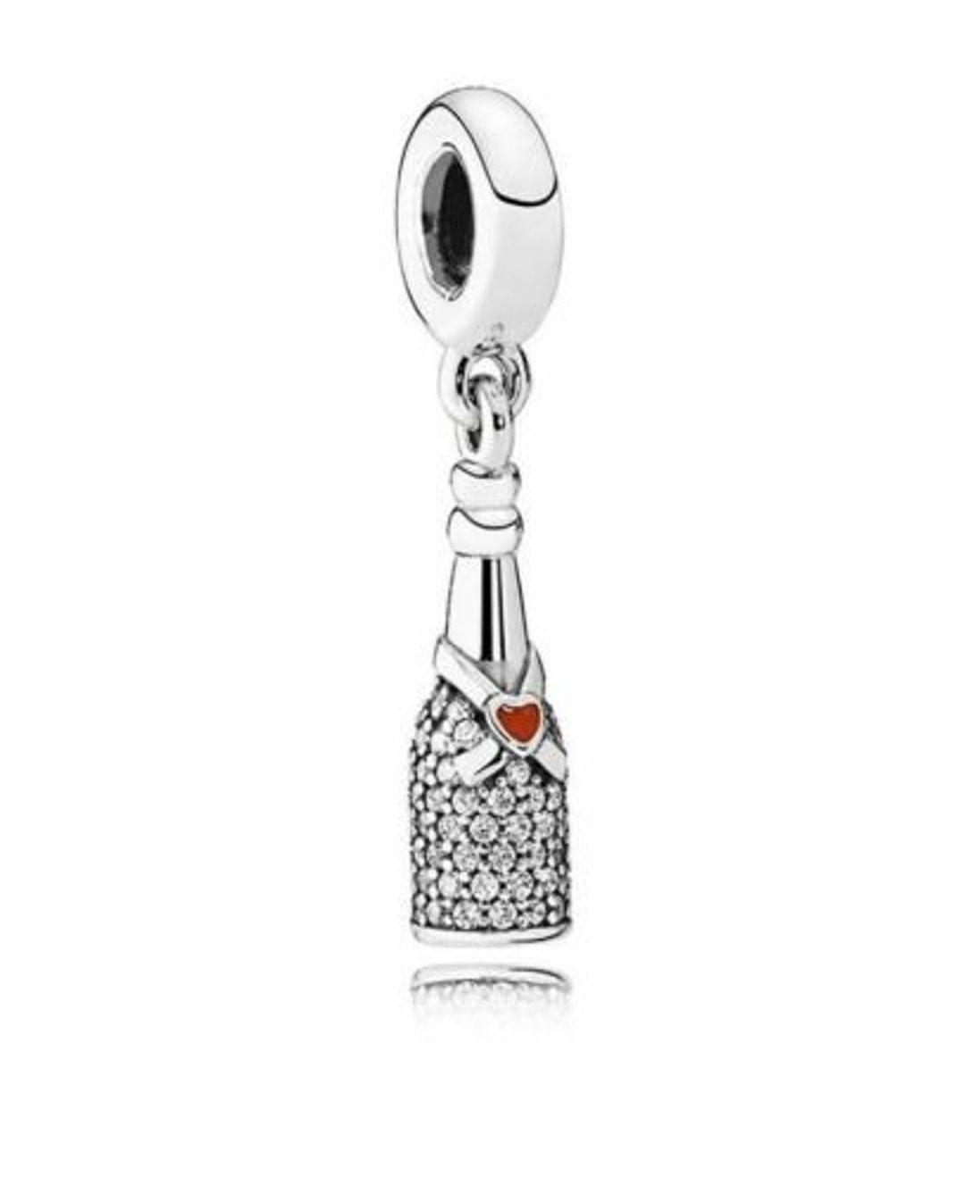 Charm for Pandora, Champagne Wine Bottle Celebration Time Dangle Charm