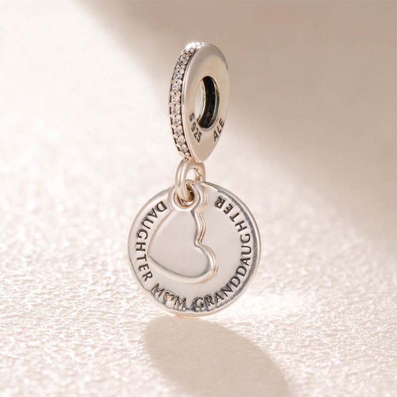 Pandora Pendant Charm Dangle Three Generations With Pouch Etsy UK