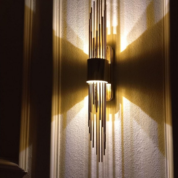 Battery Wall Sconce Etsy