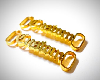 Personalized Name Shoe Buckle: Custom Shoelace Clips