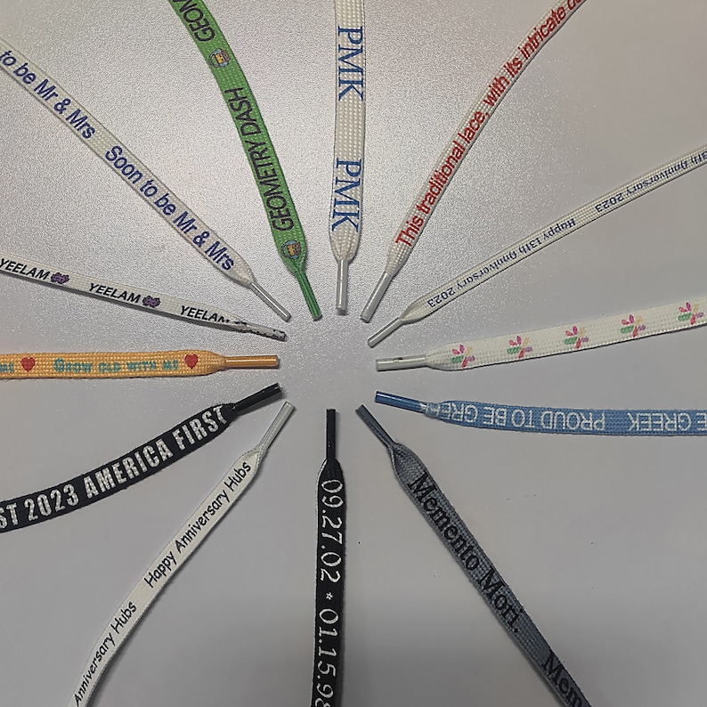 customize own personalized shoelaces,Customize shoelaces as gifts,Customize your own shoelaces,Image/photo/text shoelace customization, image 1