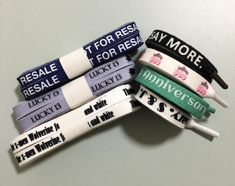 Custom Printed Shoelaces: Personalized Name, Photo, Text