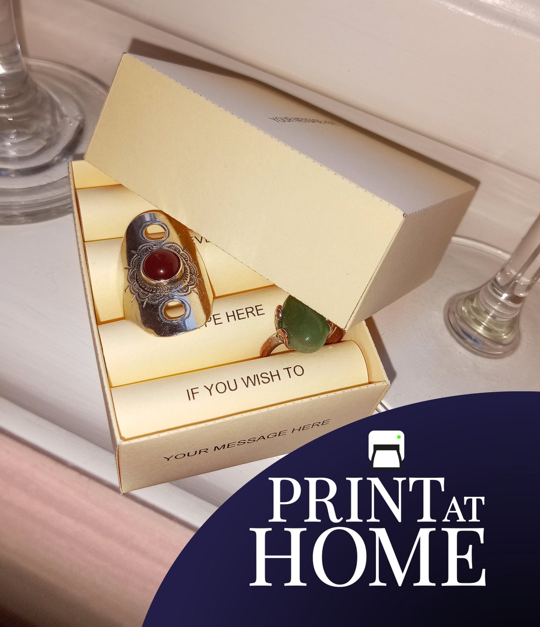 Easy DIY Ring Box With Your Message - Etsy