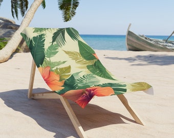 Tropical Theme Beach Towel