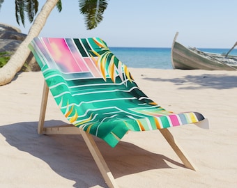 Tropical Theme Beach Towel