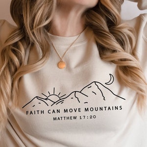 Geloof kan bergen verzetten Svg Png, geloof Svg, Matthew 17 20 Svg, Jezus Quote Svg, Religieus Citaat Svg, Geloof Png, Geloof Over Angst Svg