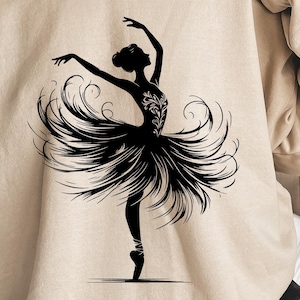 Ballerina-Svg Png, Ballett-Svg, Ballett Png, Ballerina-Silhouette, Tänzer-Svg, Ballett-Tänzerin, Tänzer-Mädchen, Ballerina Clipart