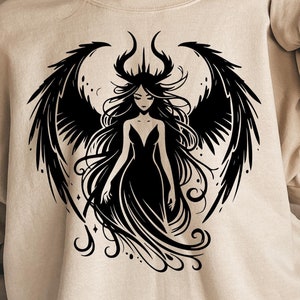 Lilith Svg Png, Mythology Svg, Woman Svg, Woman Png, Witchcraft Svg, Demon, Evil, Witchy Svg, Lilith Cut File, Lilith Clipart