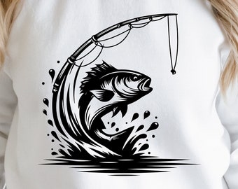Fishing Svg Png, Bass Fishing Svg , Bass Fish Svg, Fish Png,  Bass Cricut , Bass Cut file, Fish Hook Svg, Cricut and Silhouette , Fish