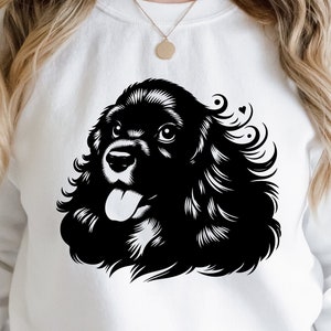Cocker Spaniel Svg Png, Dog Svg, Animal Svg, Dog Breed Svg, Animals Png, Dog Vector,  American Cocker, Dog Clipart, Dog Cut File