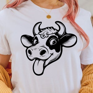 Cow Svg Png, Animal Svg, Cow Head Svg, Cow Face Svg, Cow Design Svg, Funny Svg, Animal Png, Cow Cricut File