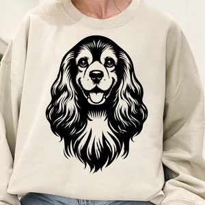 Cocker Spaniel Svg Png, Dog Svg, Animal Svg, Dog Breed Svg, Animals Png, Dog Vector,  American Cocker, Dog Clipart, Dog Cut File