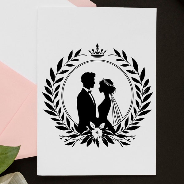 Bride and Groom Svg Png, Wedding Couple, Wedding Svg, Engagement Svg, Wedding Clipart, Bride Svg, Married Couple SVG, Husband Wife Svg