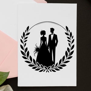 Bride and Groom Svg Png, Wedding Couple, Wedding Svg, Engagement Svg, Wedding Clipart, Bride Svg, Married Couple SVG, Husband Wife Svg