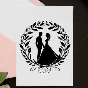 Bride and Groom Svg Png, Wedding Couple, Wedding Svg, Engagement Svg, Wedding Clipart, Bride Svg, Married Couple SVG, Husband Wife Svg