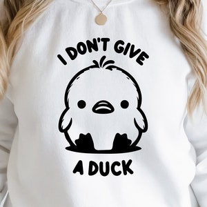 I Don&#39;t Give A Duck Svg Png, Duck Svg, Duck Png, Animal Svg, Animals Png, Cool Duck Svg, Duck Cut File, Duck Clipart, Duck Vektor