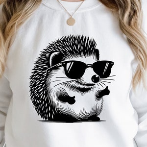 Hedgehog Svg Png, Hedgehog Glasses Svg, Óculos De Sol Svg, Animal Svg, Animal Png, Hedgehog Animal Svg, Hedgehog Clipart, Hedgehog Cut File