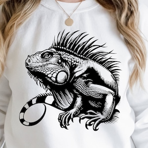 Iguana Svg Png, Iguana Vector, Lizard Svg, Iguana Silhouette, Animal Svg, Animal Png, Iguana Clipart, Iguana Cut File