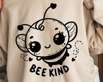 Biene Art SVG Png, Be Kind SVG, Freundlichkeitslehrer, Kinder Freundlichkeit, Cute Bee svg, Biene svg, Inspirational svg, Zitat svg, Kindness svg