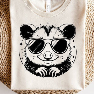 Possum Svg Png, Possum Silhouette Svg, Óculos De Sol Svg, Cute Possum Svg, Cool Possum Svg, Possum Clipart, Possum Cut File