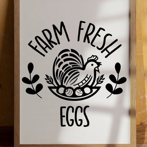 Farm Fresh Eggs Svg Png, Chicken Eggs Svg, Farmhouse Svg,  Farm Svg, Chicken Coop Svg, Chicken Lover, Chicken Png