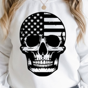 Bandera de EE.UU. Cráneo Svg Png, Svg patriótico, Cráneo patriótico Svg, Bandera de socorro Svg, Bandera americana Svg, Archivos de corte de cráneo, Imágenes prediseñadas americanas