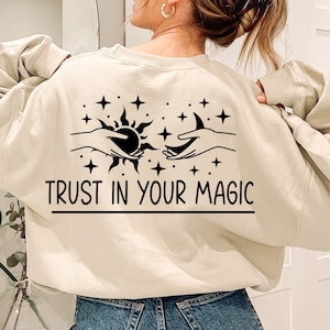 Trust in Your Magic Svg Png, Witchy Vibes Svg, Inspirational Quote Svg, Moon Phases Svg, Manifest Svg, Magic Svg, Chakra Svg, Spiritual Svg