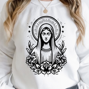 Virgen María svg png, cristiano svg, religión svg, madre de Jesús svg, madre de Dios svg, esquema cristiano, clipart cristiano, religión png