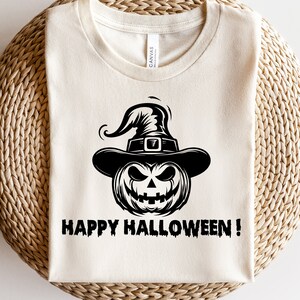 Happy Halloween Pompoen Svg Png, Halloween Cut File, Fall Pumpkin Svg, Halloween Design, Pompoen Cut File, Witch Hat Svg, Horror Movie Svg