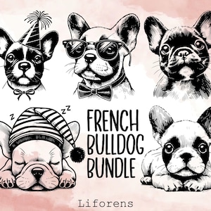 Französische Bulldogge Bundle SVG, Französische Bulldogge, Französische Bulldogge, Französische Bulldogge, Französische Bulldogge, Französische Bulldogge