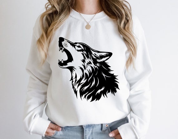 Howling Wolf Svg Png, Wolf Svg, Wolves Svg, Wolfs, Moon Wolf Svg, Animal Svg, Wolf Art, Wolf Sticker, Wolf Svg Cricut, Forest Svg, Wolf  Png